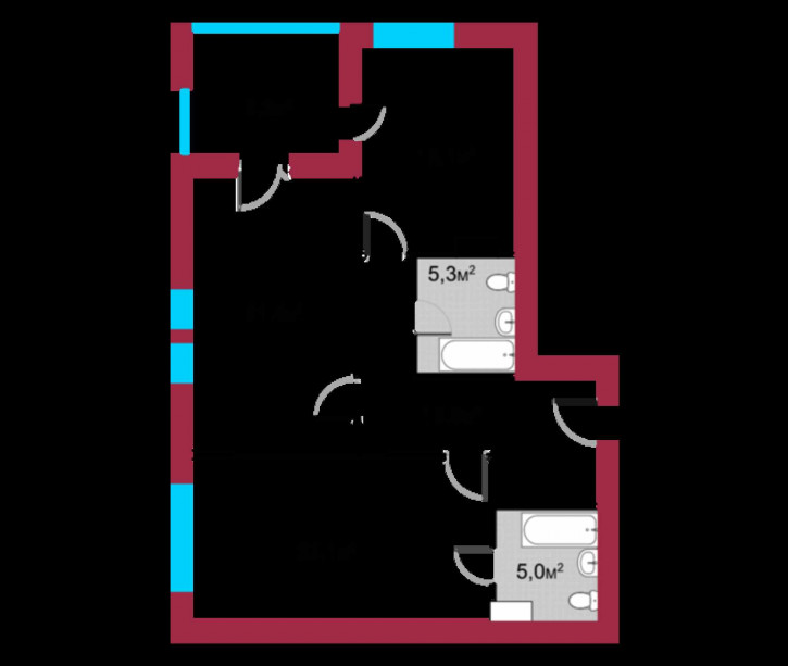 2-комн квартира в новом доме Скворцова-Степанова ул, 15