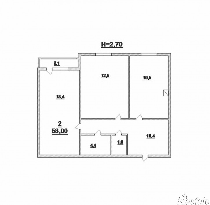 2-комн квартира Добролюбова ул, 37