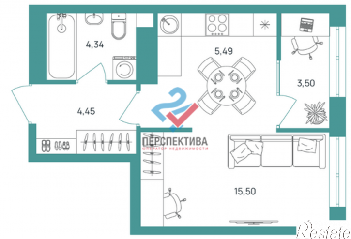 Студия Октябрьский район,  жилой комплекс Апгрейд