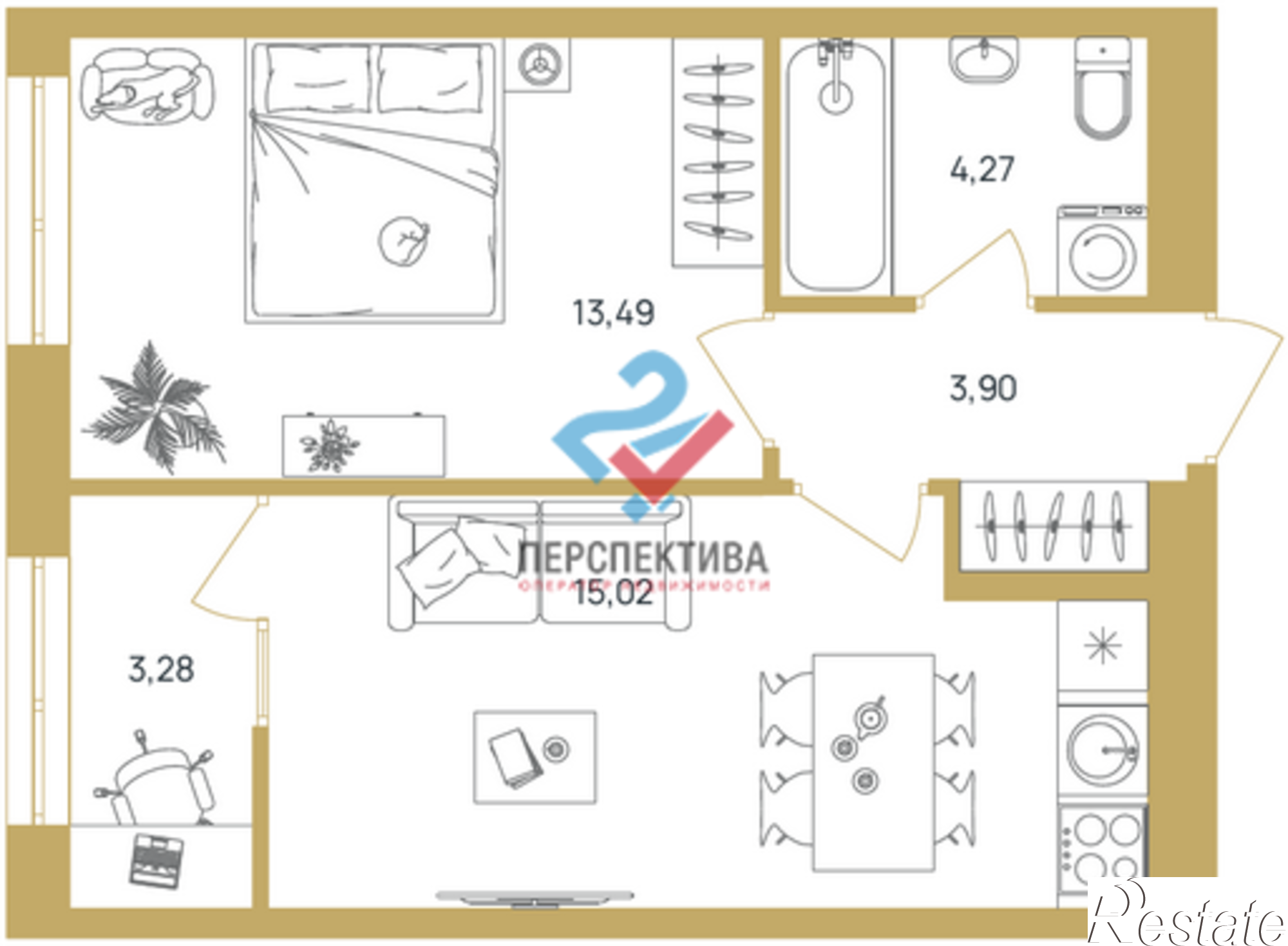 Купить квартиру за 2 757 240 рублей на Октябрьский район,  жилой комплекс Апгрейд