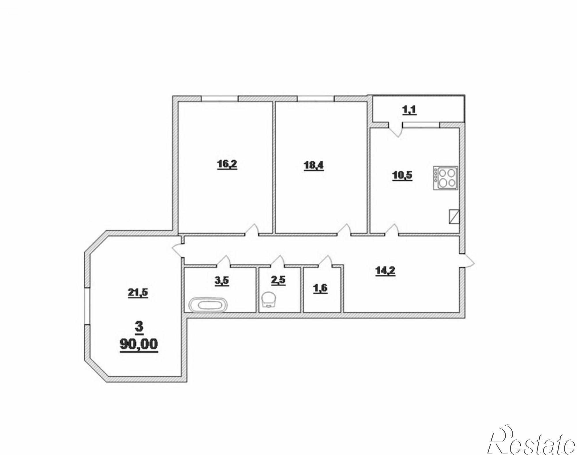 Купить квартиру за 9 300 000 рублей на Ю.Гагарина ул, 15