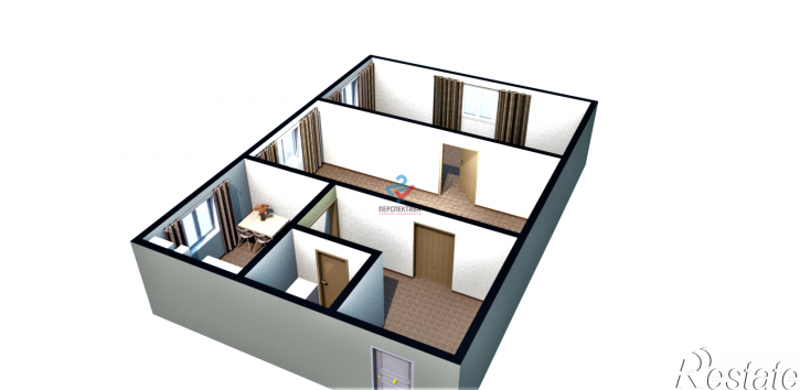 2-комн квартира улица Металлистов, 12