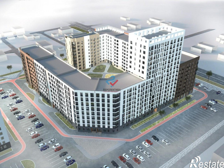 1-комн квартира в новом доме Железнодорожный район,  жилой комплекс Norwood