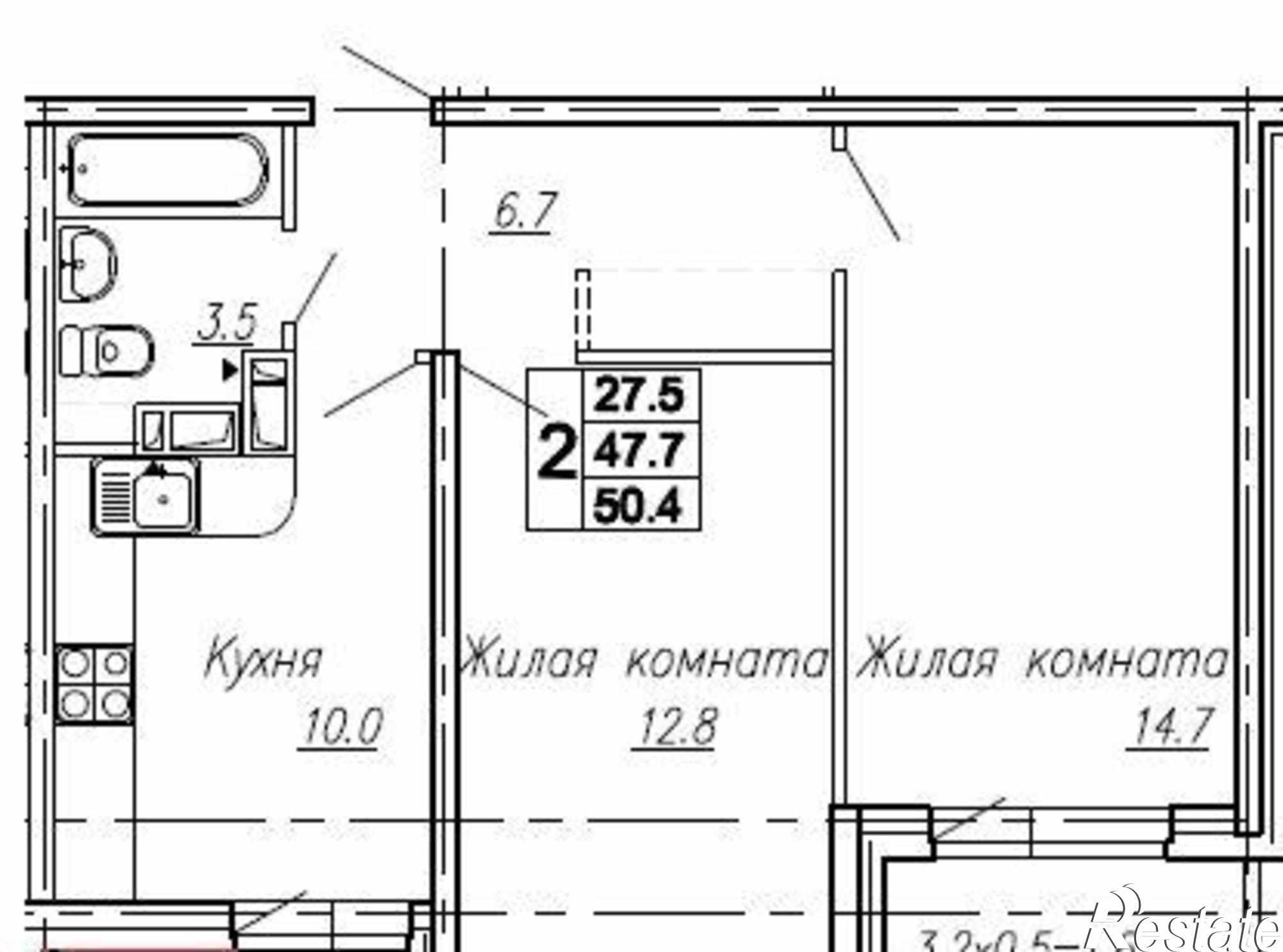 Купить квартиру за 4 230 000 рублей на улица Оганова, 20к4
