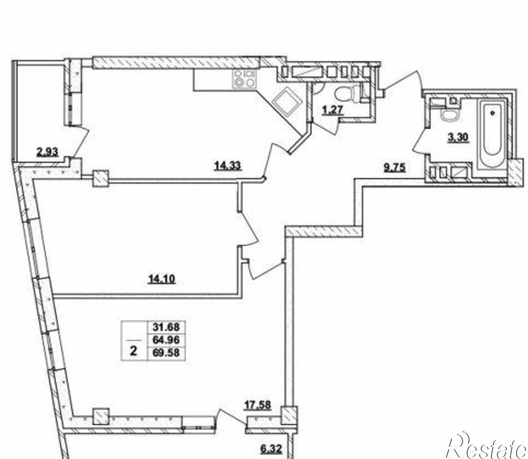 Купить квартиру за 4 790 000 рублей на Тибетская улица, 1Б