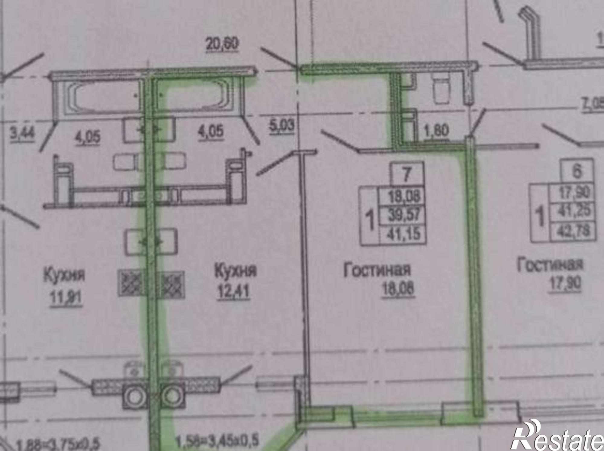 Купить квартиру за 3 480 000 рублей на улица Подвойского, 60