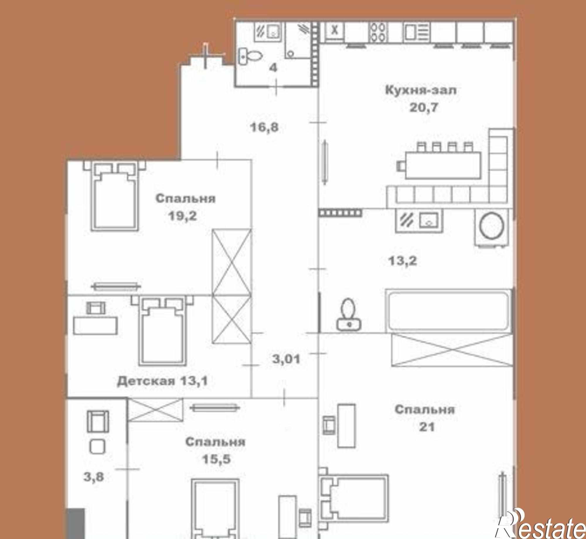 Купить квартиру за 11 350 000 рублей на проспект Соколова, 86