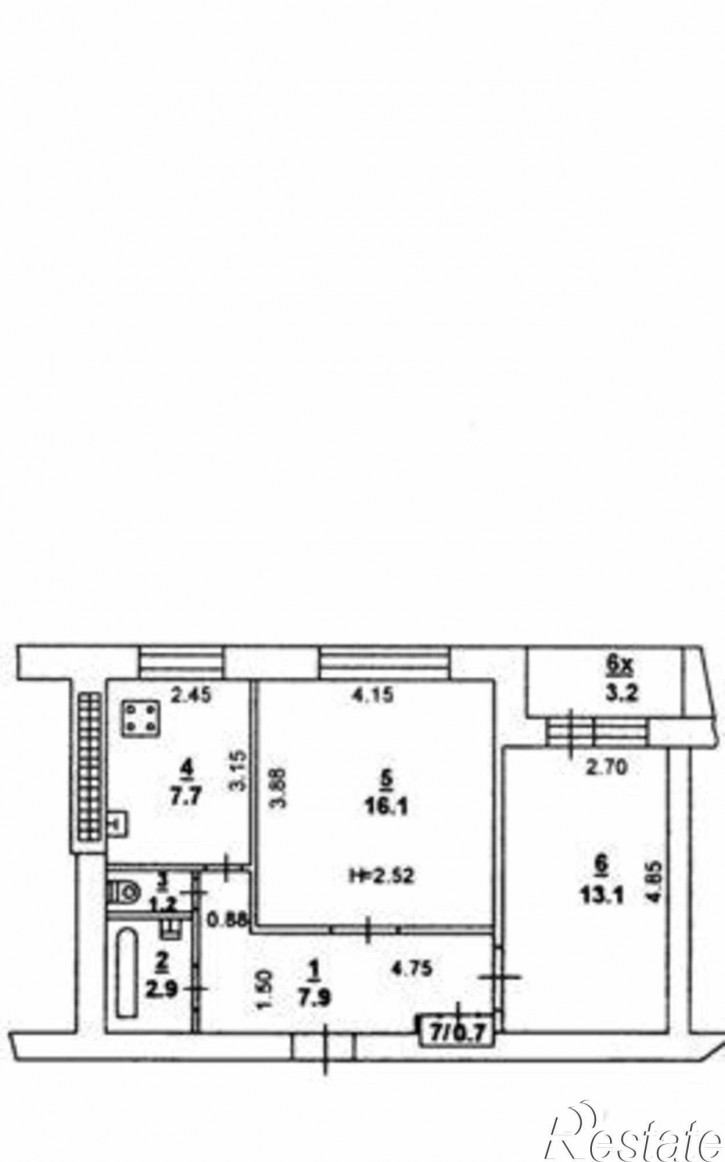 2-комн квартира улица Зорге, 58