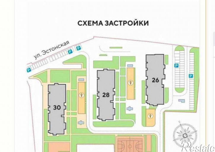 2-комн квартира в новом доме проспект Сиверса, 26