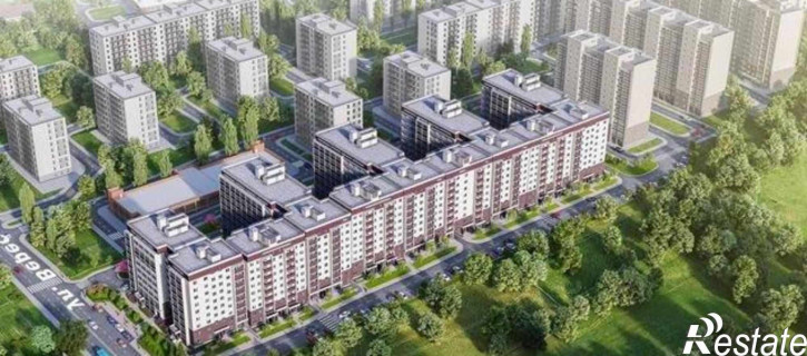 1-комн квартира в новом доме улица Вересаева, 103В