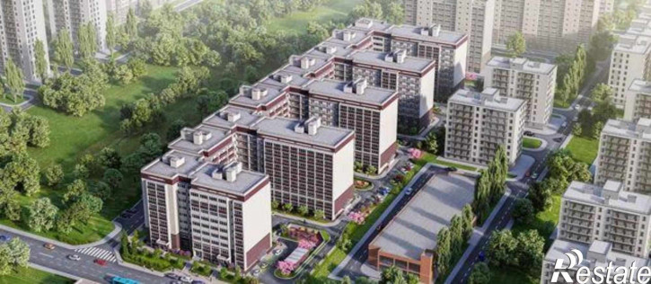 1-комн квартира в новом доме улица Вересаева, 103В