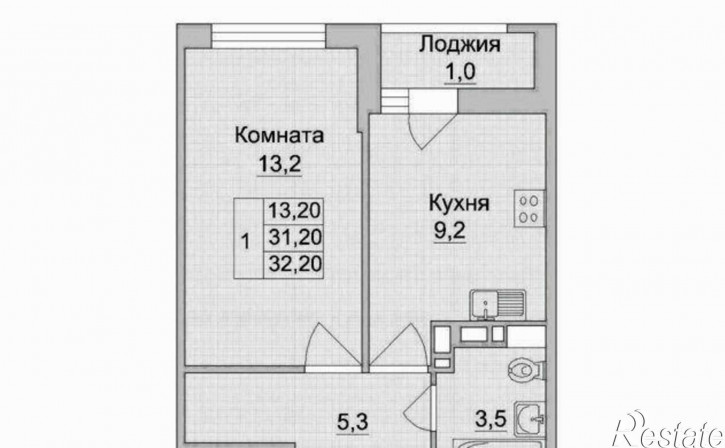 1-комн квартира в новом доме Ворошиловский проспект, 23