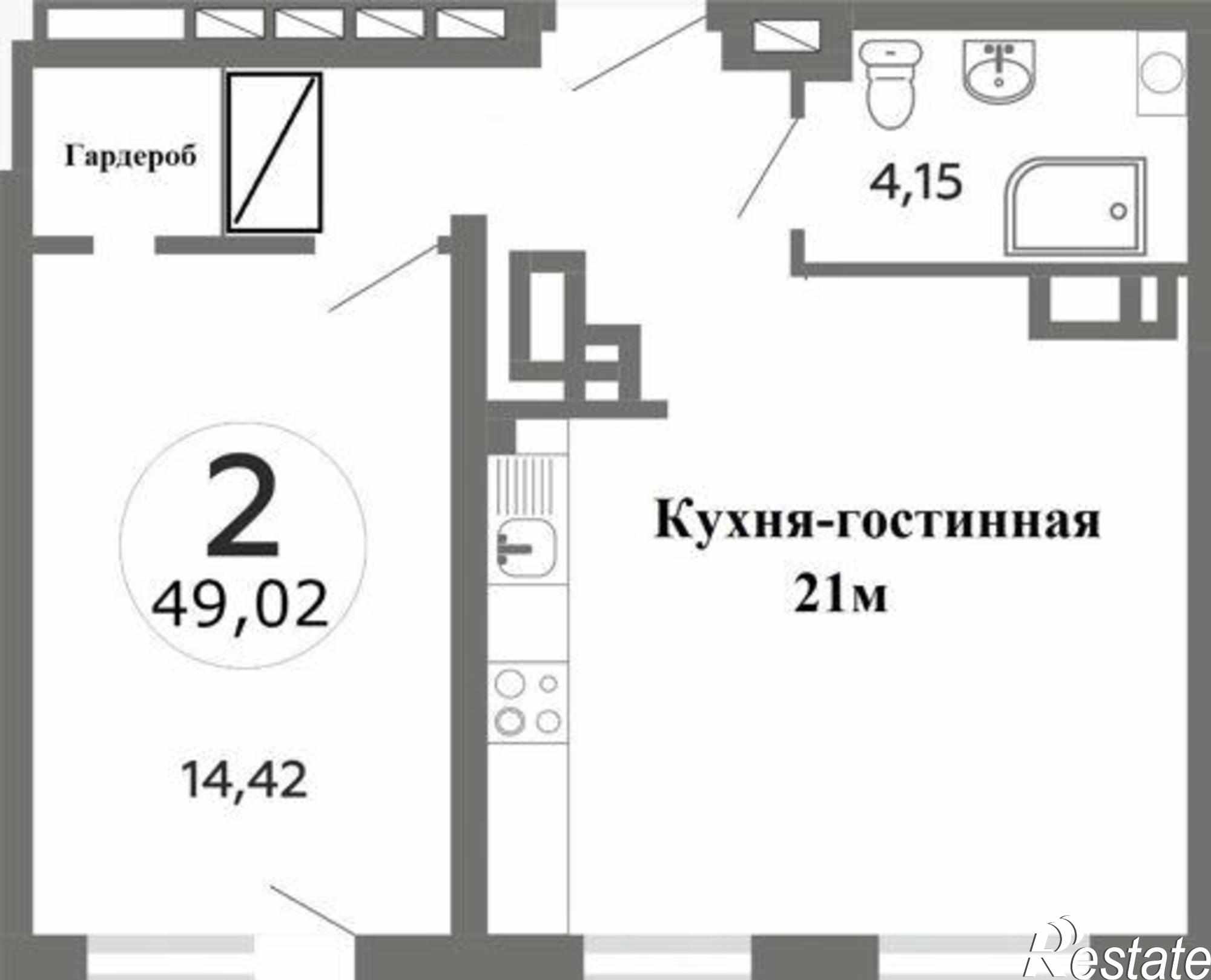 Купить квартиру за 3 950 000 рублей на Таврическая улица, 4