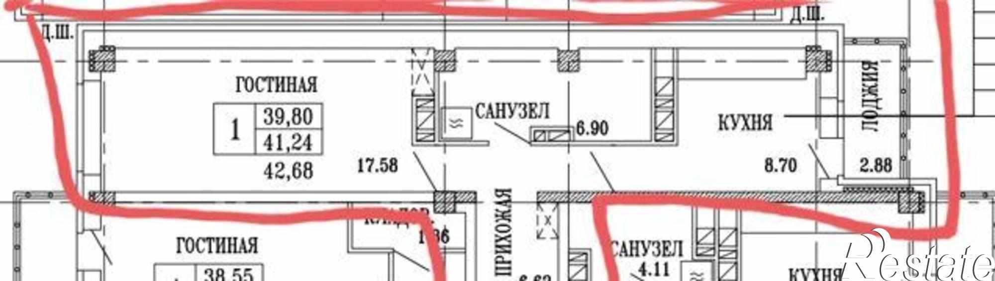 Купить квартиру за 2 910 000 рублей на проспект Ленина, 140А