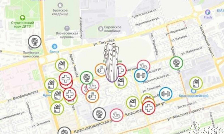 1-комн квартира в новом доме Университетский переулок, 137с1