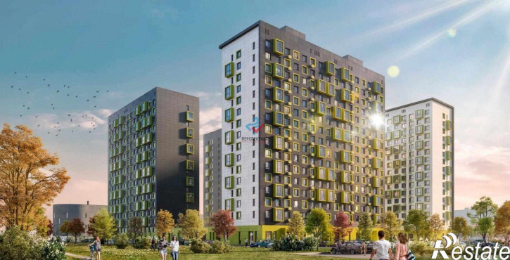 1-комн квартира в новом доме улица Стасова, 2А