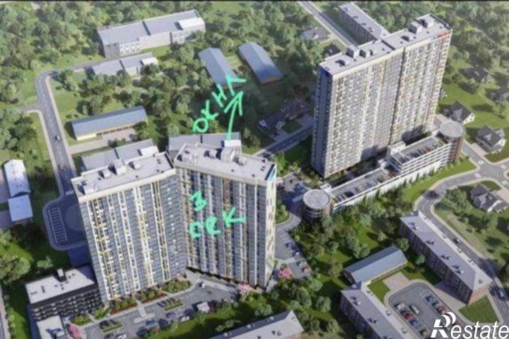 2-комн квартира в новом доме улица Мечникова, 37А