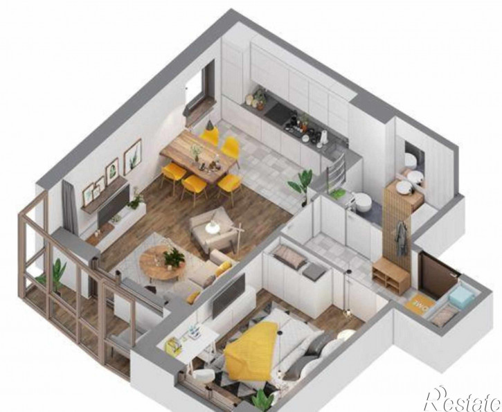 2-комн квартира улица Мечникова, 110Б
