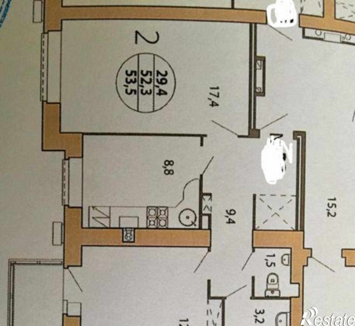 2-комн квартира в новом доме улица Алексея Русова, 1Г