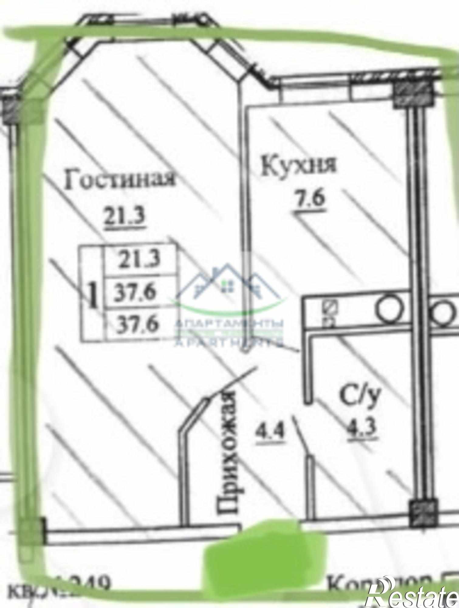 Купить квартиру за 3 600 000 рублей на Адмиральского ул, 1а