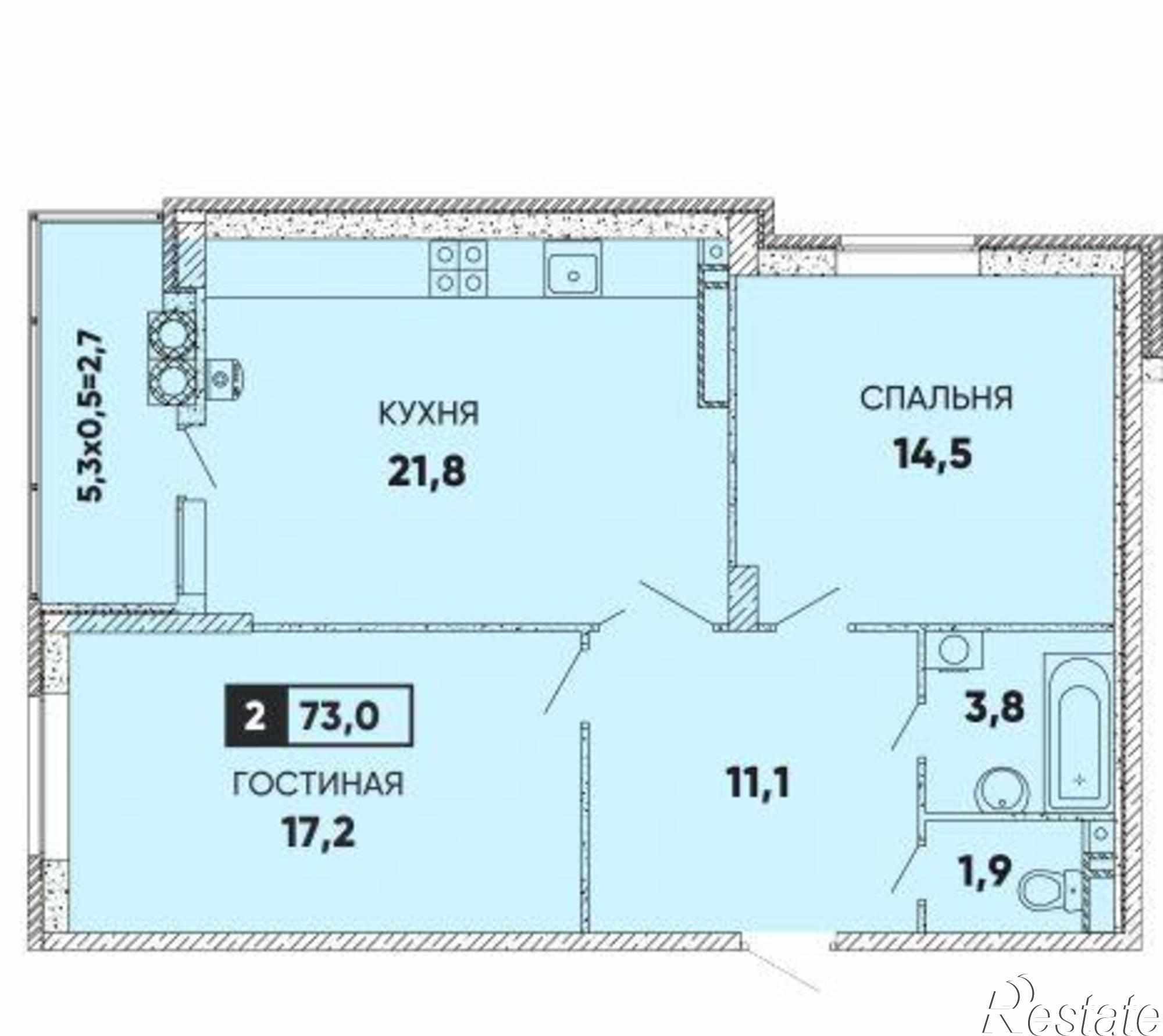 Купить квартиру за 4 980 000 рублей на улица Вересаева, 101/1с1