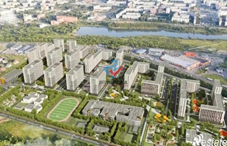 2-комн квартира в новом доме жилой комплекс Лугометрия,  с19