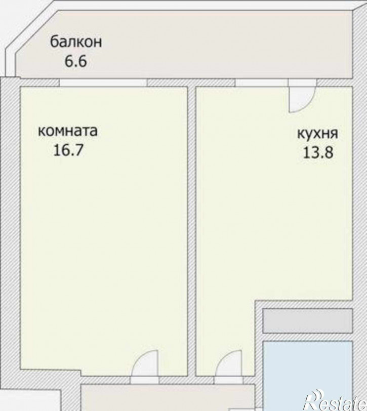 1-комн квартира в новом доме площадь Карла Маркса, 263/76