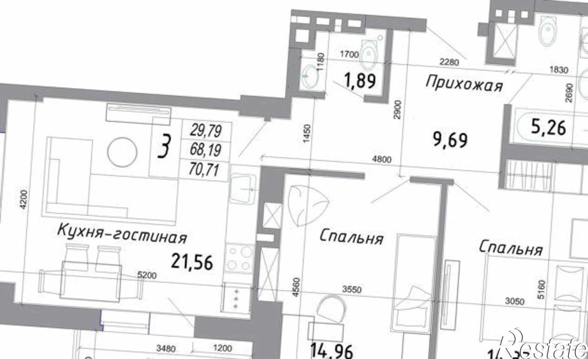 Купить квартиру за 5 170 000 рублей на бульвар Комарова, 30/2с3