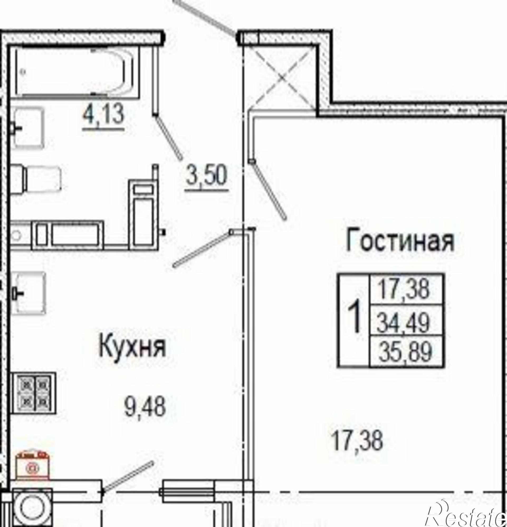 Купить квартиру за 3 530 000 рублей на улица Богданова, 79