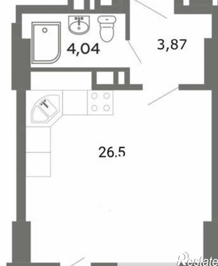 2-комн квартира в новом доме улица Мечникова, 37А