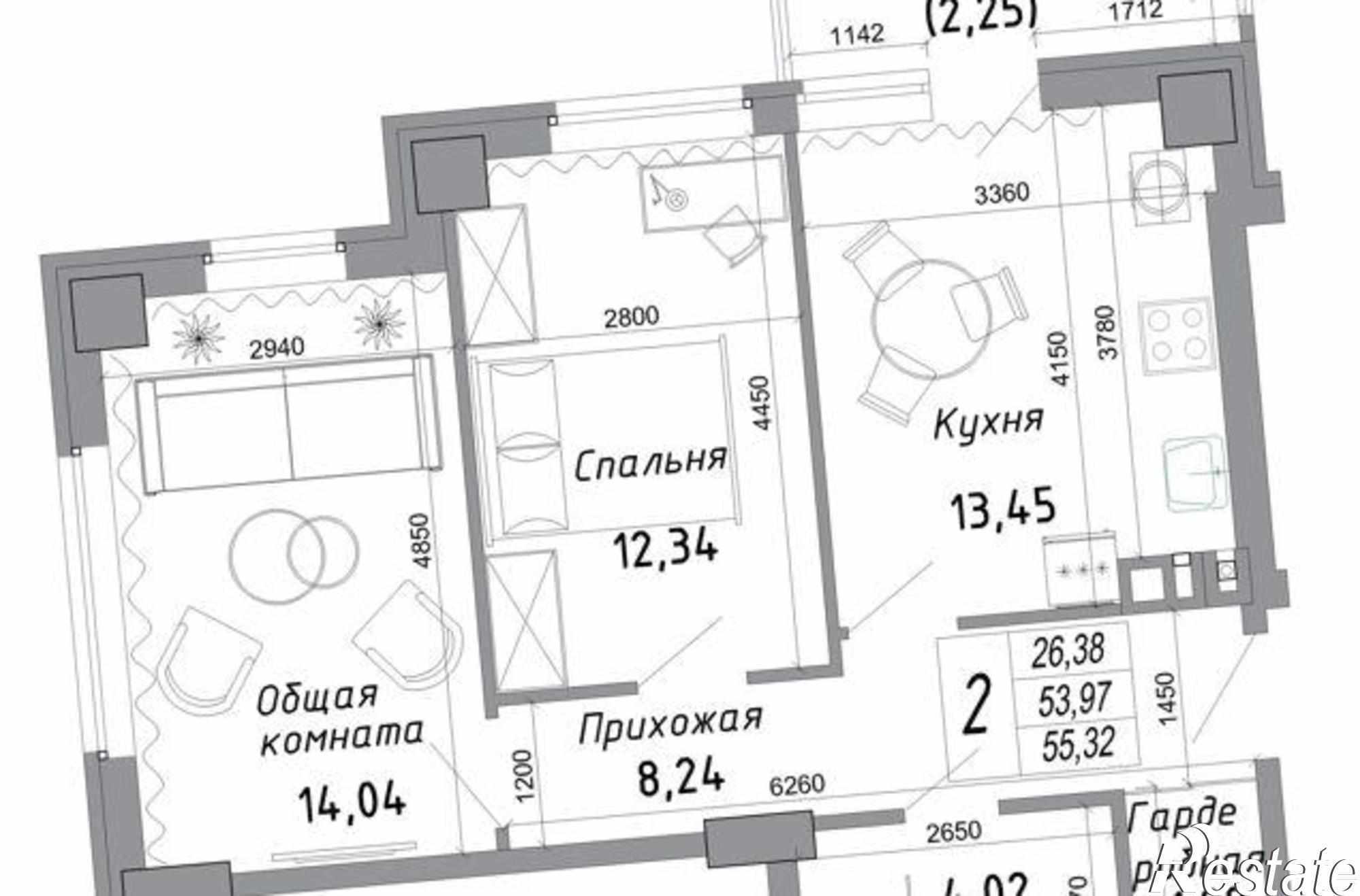 Купить квартиру за 3 940 000 рублей на бульвар Комарова, 30/2с3
