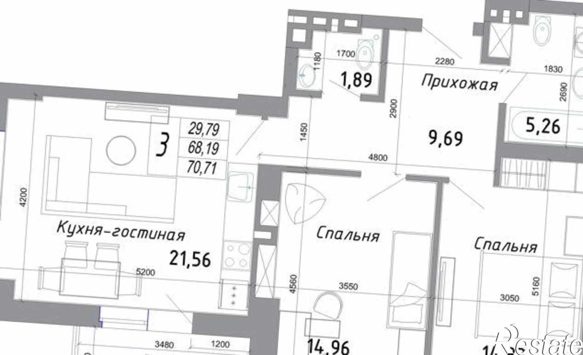 Купить квартиру за 5 170 000 рублей на бульвар Комарова, 30/2с3