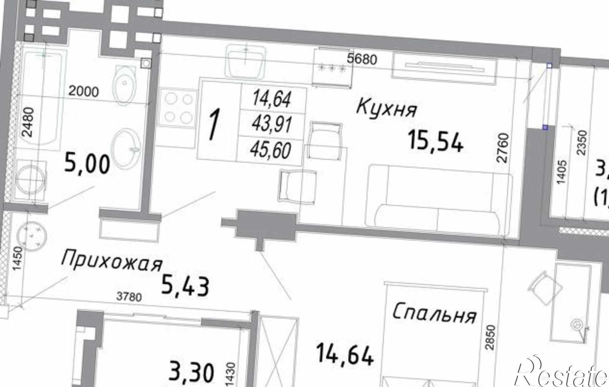 Купить квартиру за 3 240 000 рублей на бульвар Комарова, 30/2с2