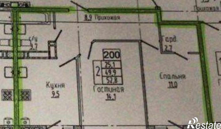 2-комн квартира улица Вересаева, 101/3с1