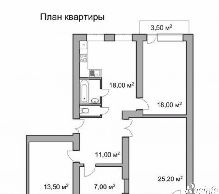 4-комн квартира Таганрогская улица, 137/1