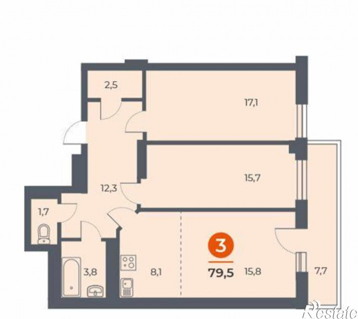 2-комн квартира улица Оганова, 20к3