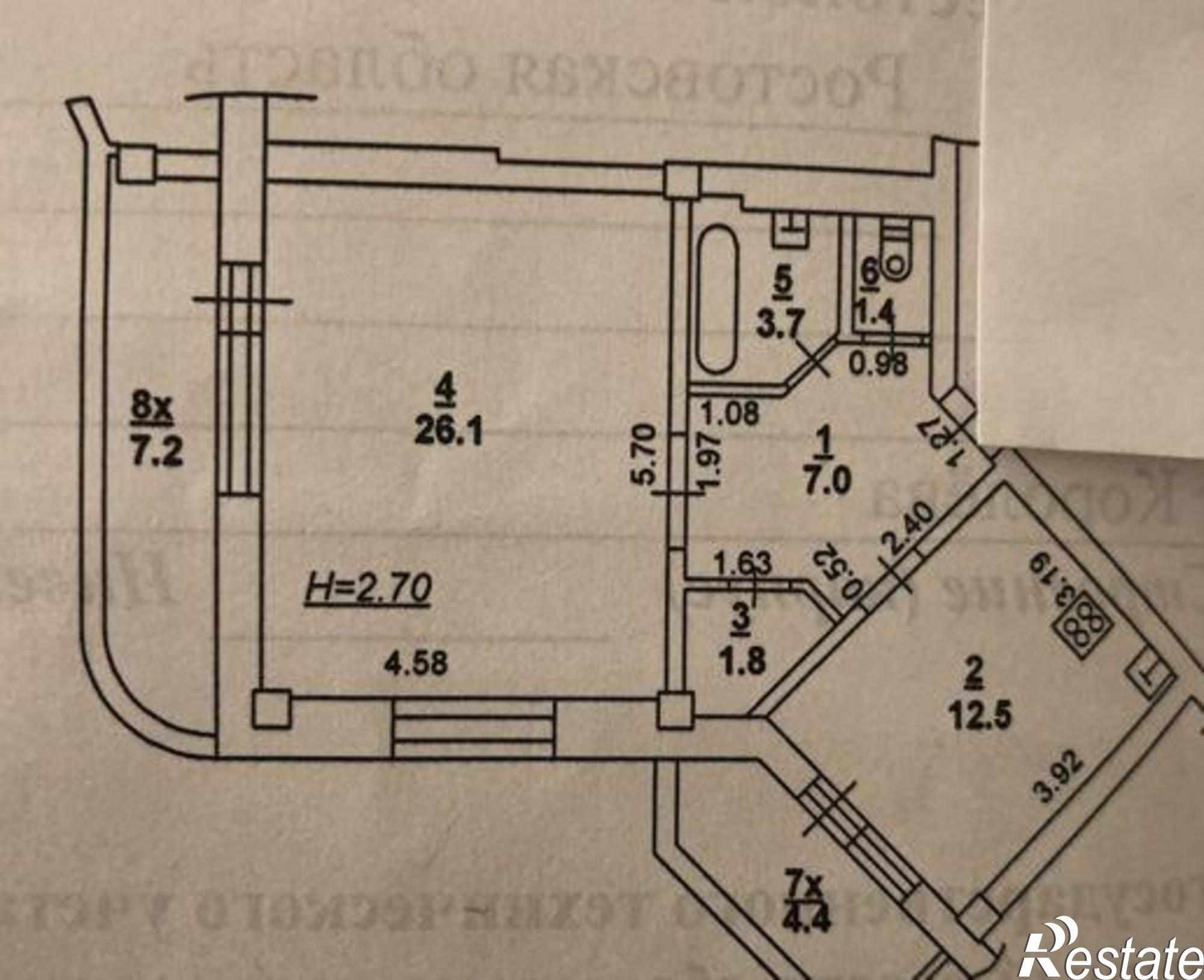 Купить квартиру за 4 420 000 рублей на проспект Королёва, 2/3
