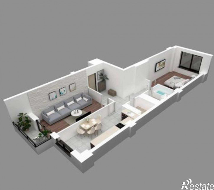 2-комн квартира в новом доме бульвар Комарова, 20В/9А