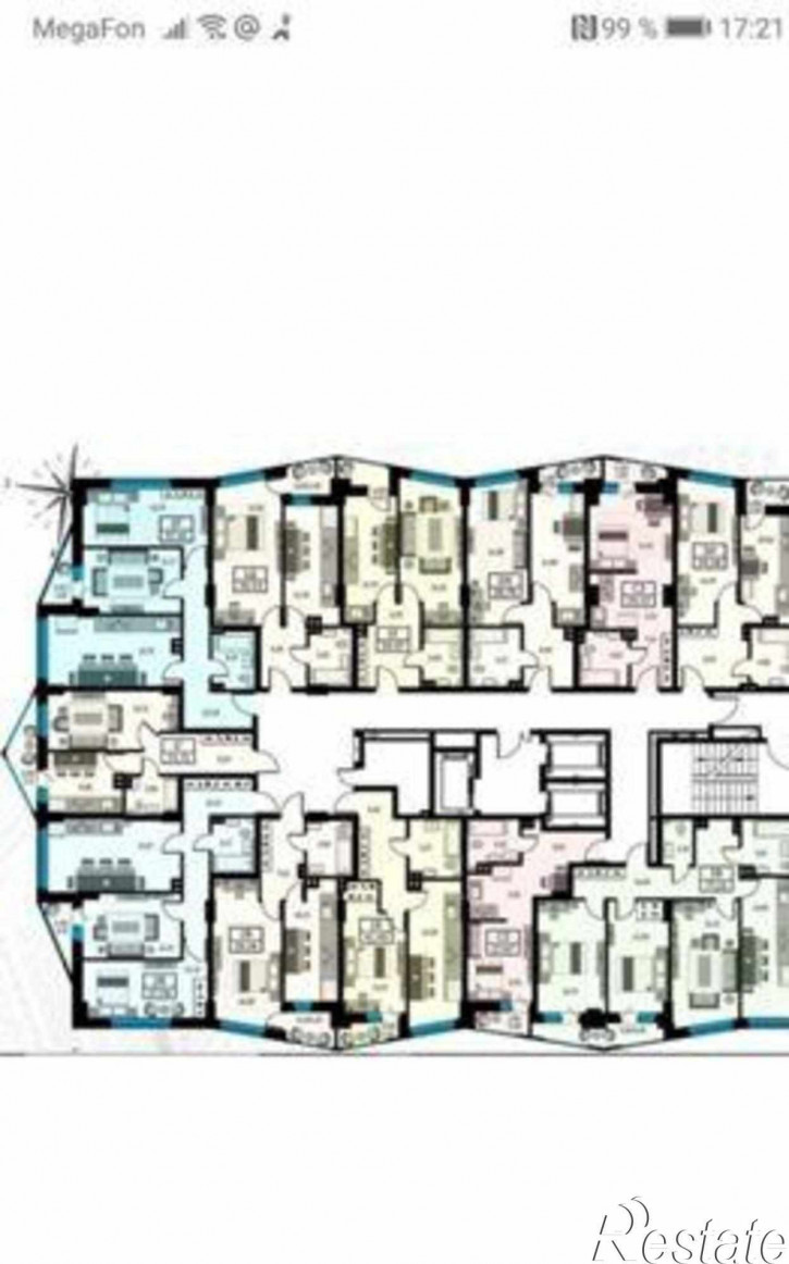 1-комн квартира в новом доме Красноармейская улица, 157Вс2