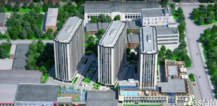 1-комн квартира в новом доме Красноармейская улица, 157Вс2
