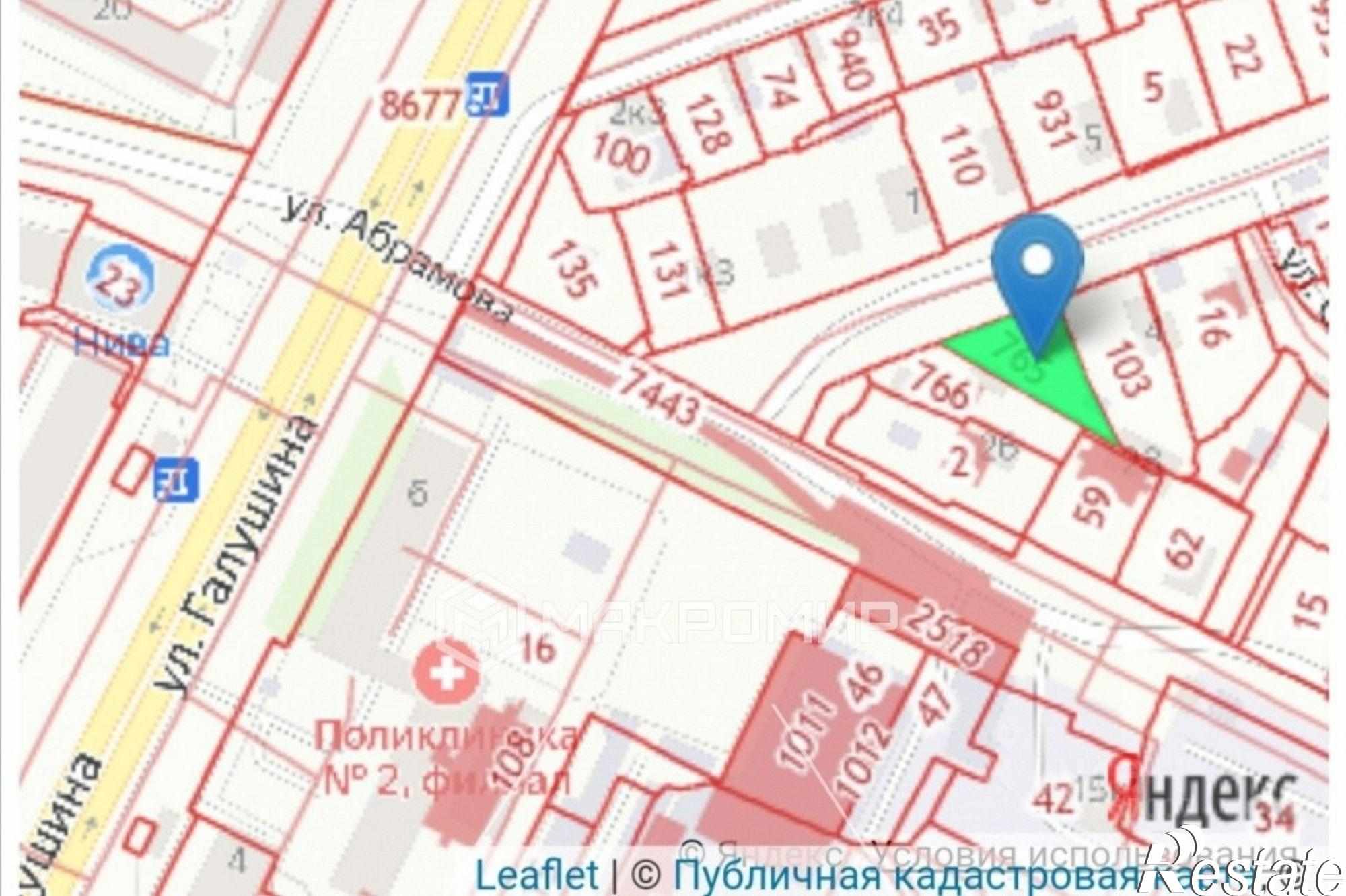 Купить землю, земельный участок за 1 850 000 рублей на улица Фёдора Абрамова, 26