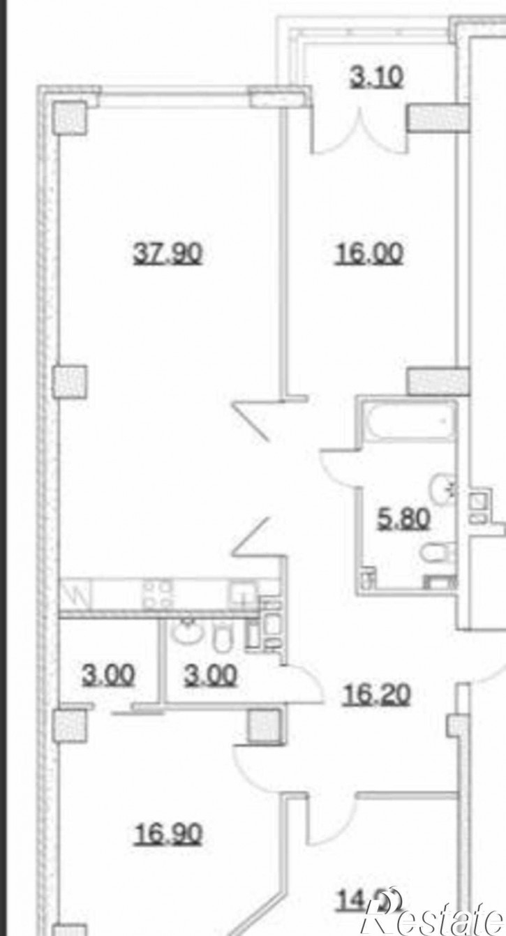 4-комн квартира в новом доме бульвар Комарова, 20В/9А