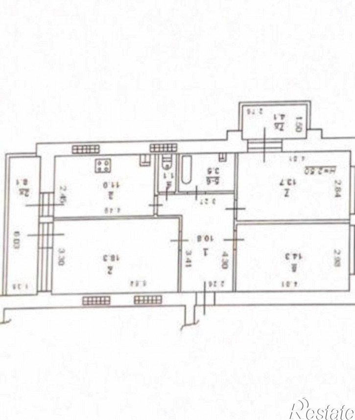 3-комн квартира улица Зорге, 46