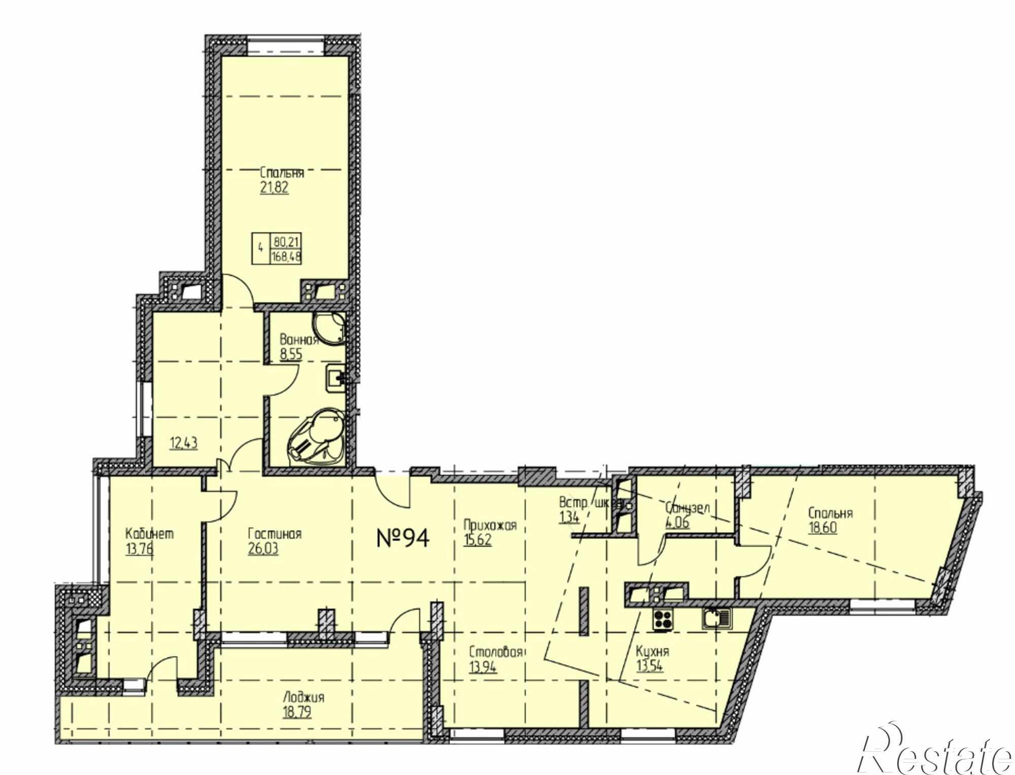Купить квартиру за 9 254 700 рублей на Бориса Панина ул., 7, к 6