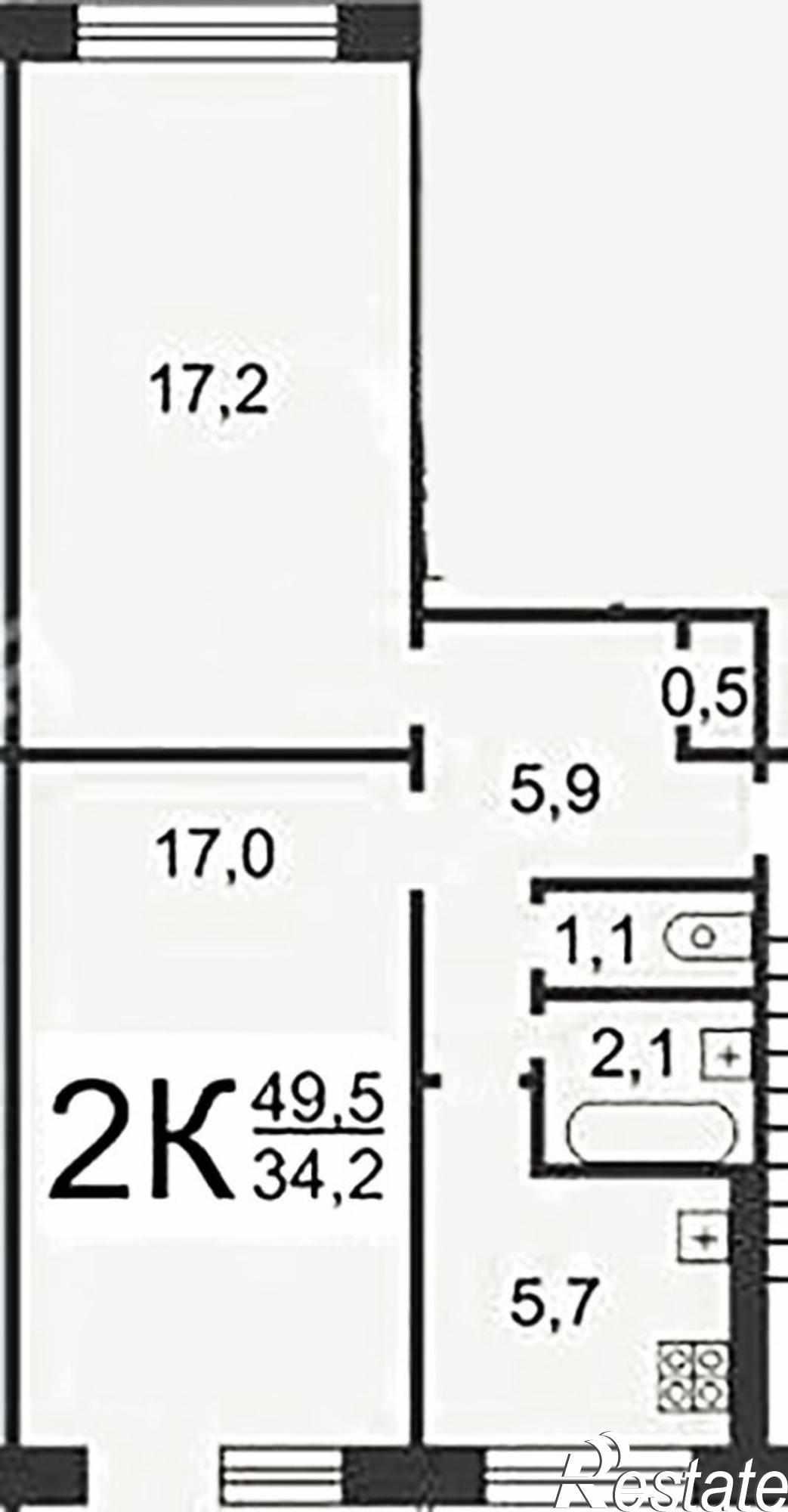 Купить квартиру за 2 475 000 рублей на Дружбы ул., 19, к 1