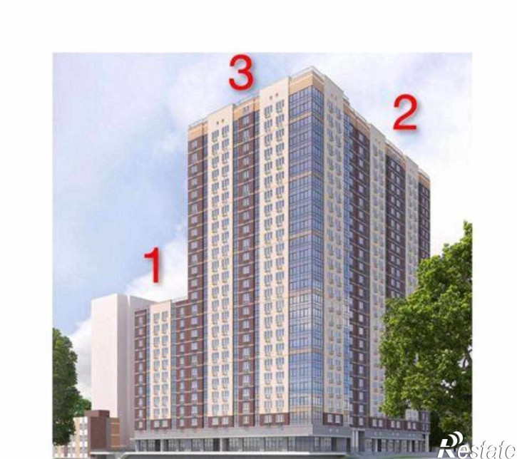 1-комн квартира в новом доме бульвар Комарова, 20В/9А