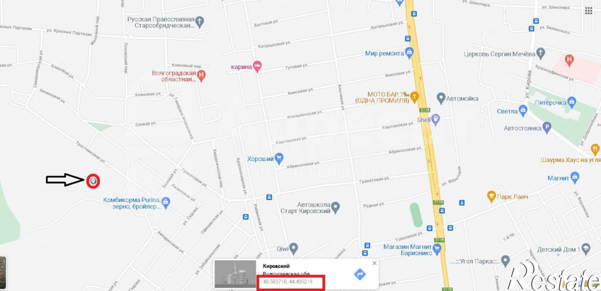 Купить землю, земельный участок за 1 600 000 рублей на ул. Кипарисовая