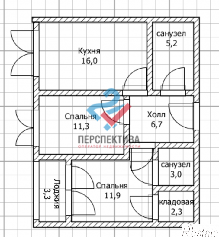 2-комн квартира в новом доме Железнодорожный район,  жилой комплекс Норвуд