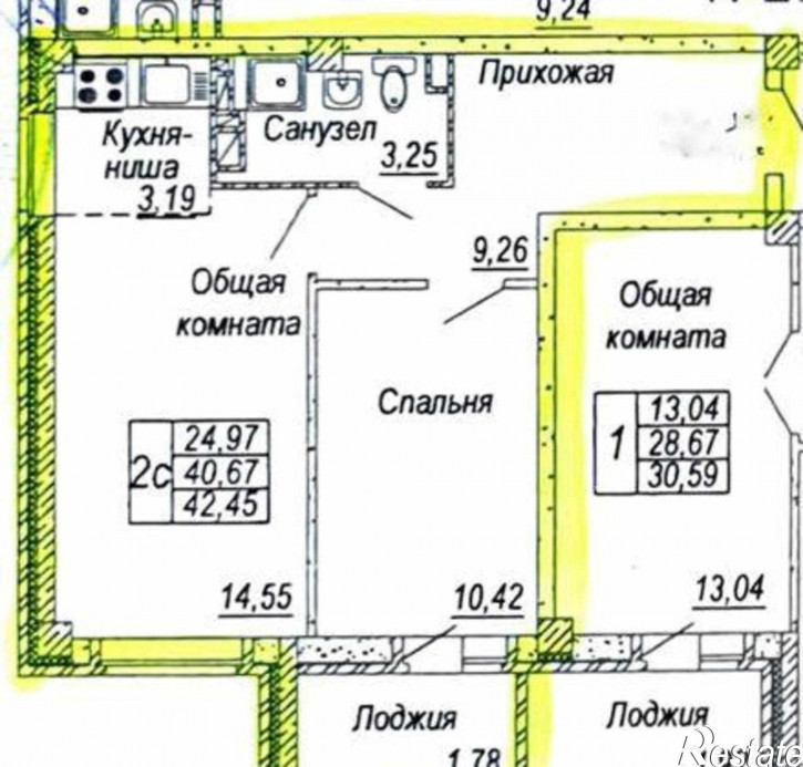 2-комн квартира в новом доме Батуринская улица, 167