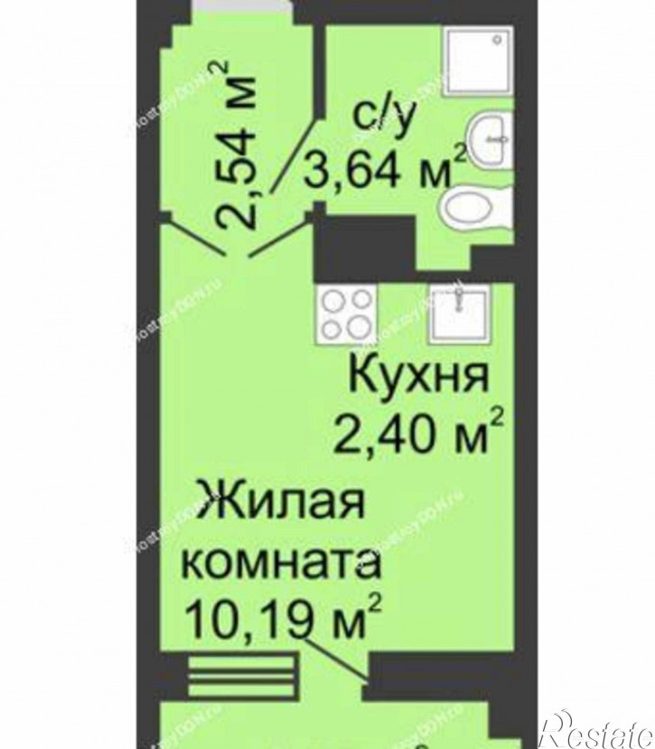 2-комн квартира в новом доме Батуринская улица, 167